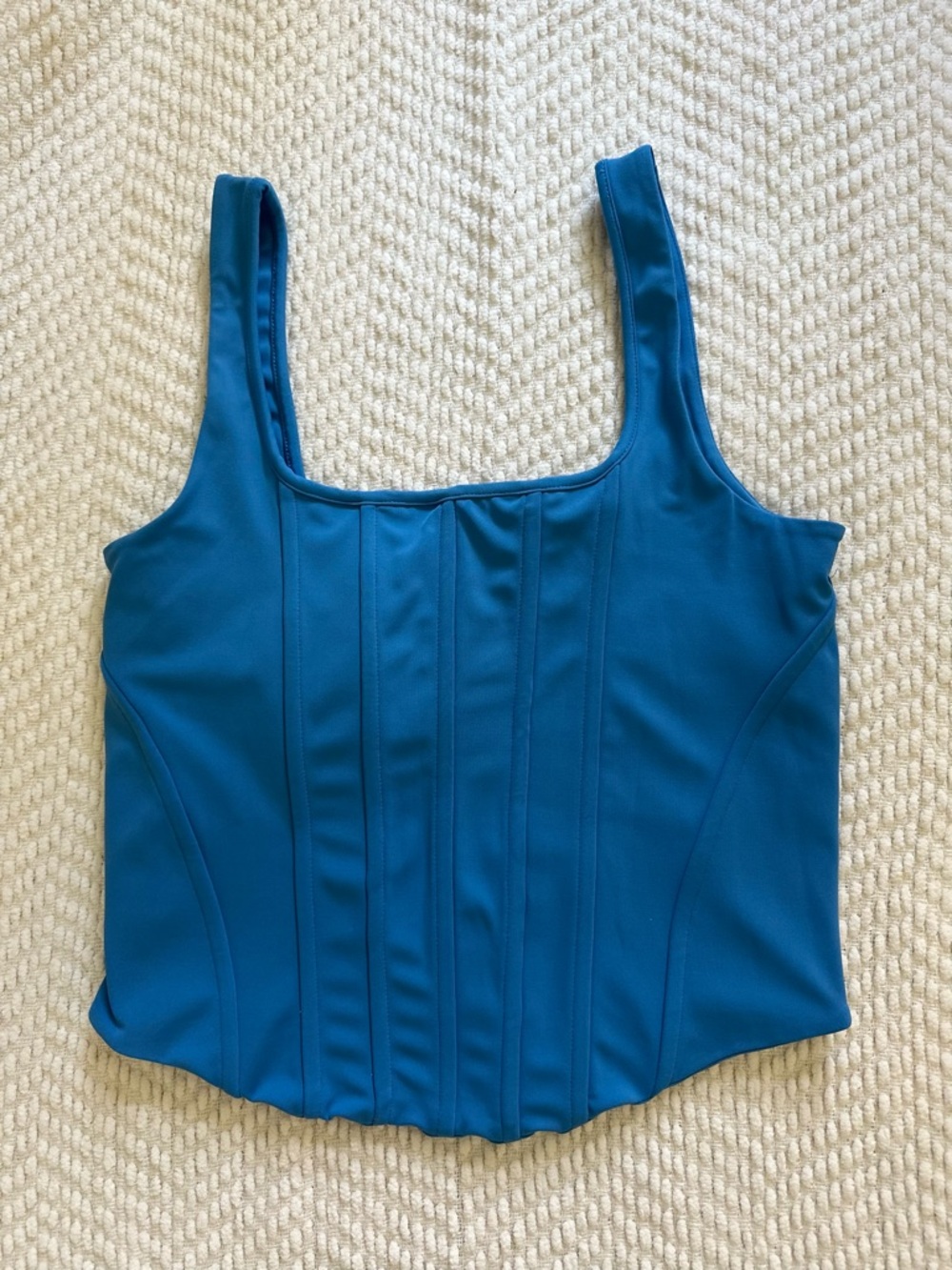 Express Teal Blue Crop Top
